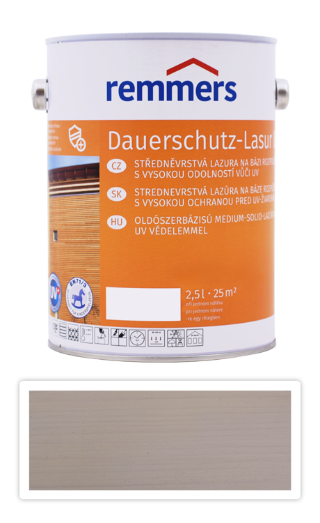 REMMERS Dauerschutz-lasur UV - dekorativní lazura na dřevo 2.5 l Bílá Remmers