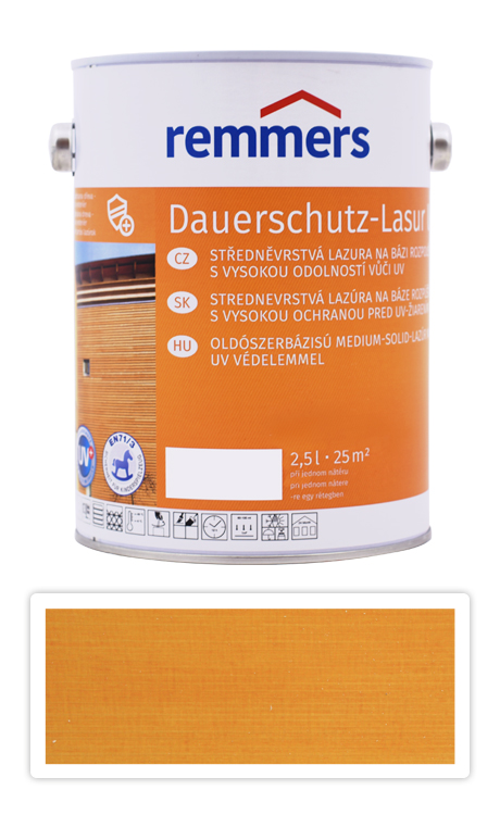 REMMERS Dauerschutz-lasur UV - dekorativní lazura na dřevo 2.5 l Borovice Remmers