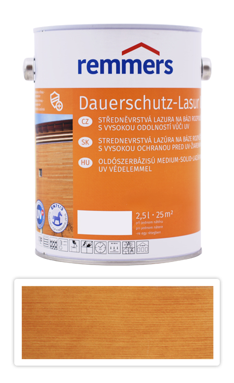 REMMERS Dauerschutz-lasur UV - dekorativní lazura na dřevo 2.5 l Pinie Remmers