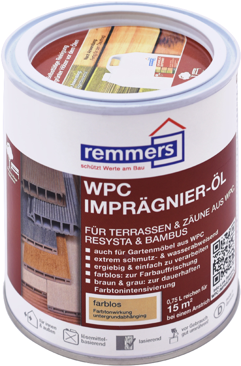 REMMERS WPC Imprägnier Öl - impregnační olej na WPC 0.75 l Bezbarvá Remmers