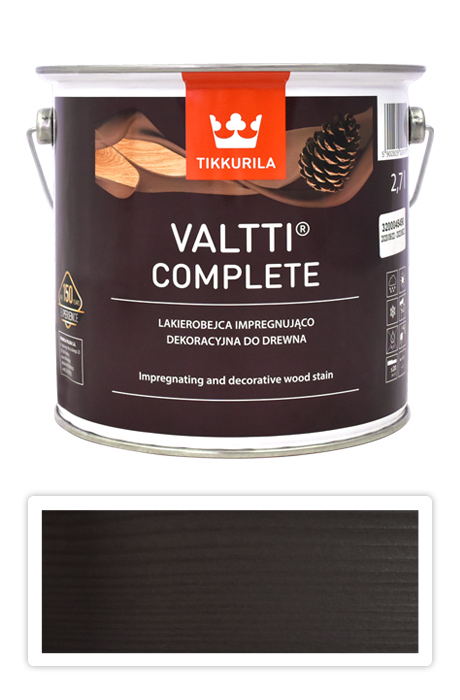 TIKKURILA Valtti Complete - matná tenkovrstvá lazura s ochranou proti UV záření 2.7 l Karhu 5074 TIKKURILA