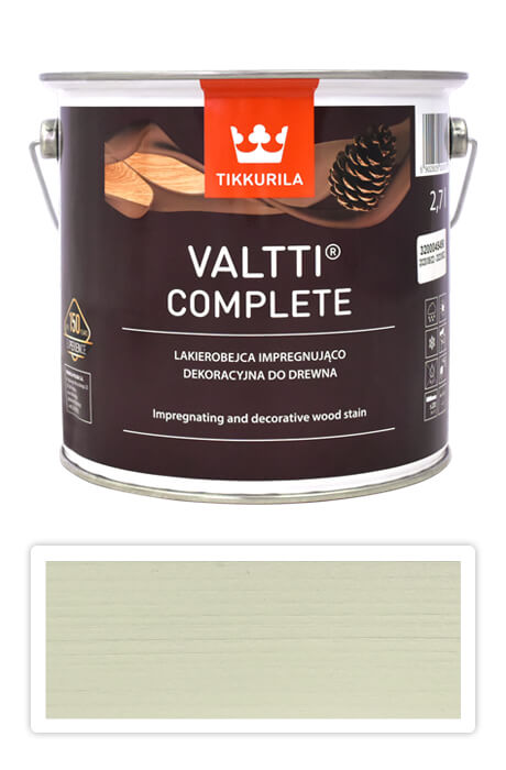 TIKKURILA Valtti Complete - matná tenkovrstvá lazura s ochranou proti UV záření 2.7 l Lumi 5060 TIKKURILA