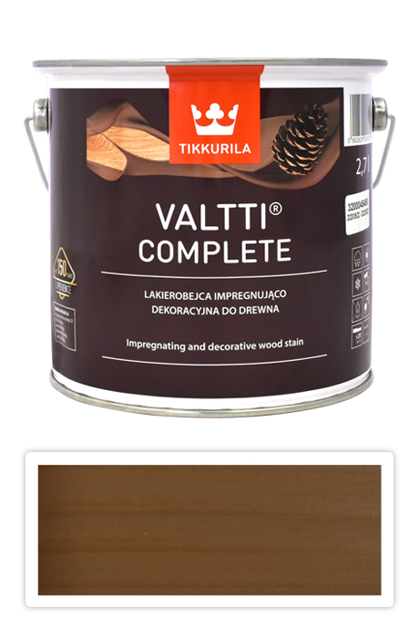 TIKKURILA Valtti Complete - matná tenkovrstvá lazura s ochranou proti UV záření 2.7 l Ruoko 5070 TIKKURILA