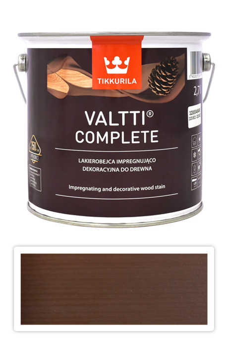 TIKKURILA Valtti Complete - matná tenkovrstvá lazura s ochranou proti UV záření 2.7 l Tatti 5071 TIKKURILA