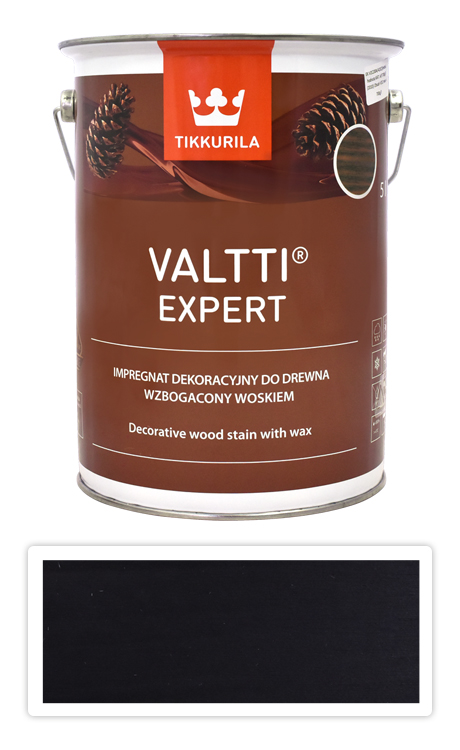 TIKKURILA Valtti Expert - tenkovrstvá lazura s voskem 5 l Antracit TIKKURILA