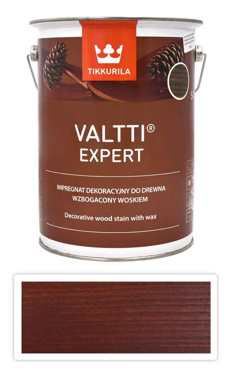 TIKKURILA Valtti Expert - tenkovrstvá lazura s voskem 5 l Mahagon TIKKURILA