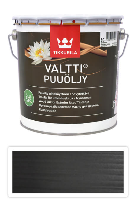 TIKKURILA Valtti wood oil - olej na terasy a nábytek 2.7 l Turve 5088 TIKKURILA