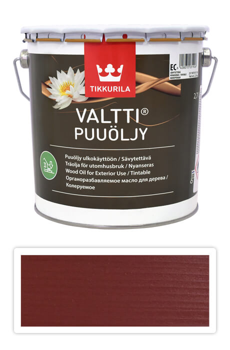 TIKKURILA Valtti wood oil - olej na terasy a nábytek 2.7 l Varvikko 5058 TIKKURILA