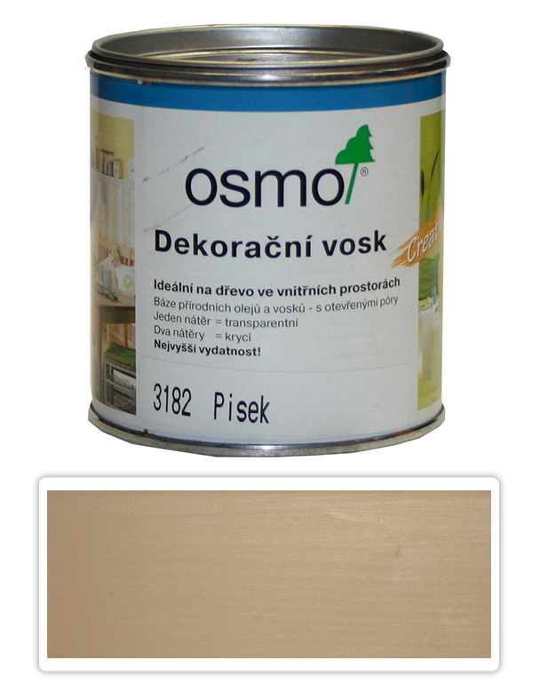 OSMO Dekorační vosk CREATIV 0.375l Písek OSMO