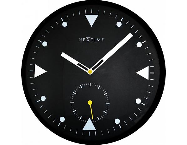 nástěnné hodiny 3049 Nextime Serious Black 32cm DESIGNOVÉ HODINY