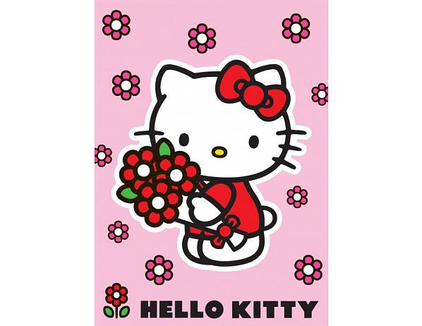 Dětský koberec Hello Kitty Red flowers 18 VOPI s.r.o.