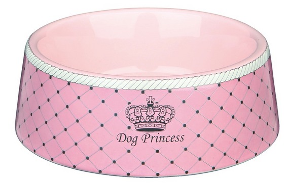 Dog princess - keramická miska růžová 0