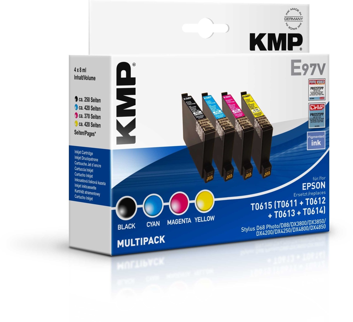 Kompatibilní KMP Cartridge Epson T0615