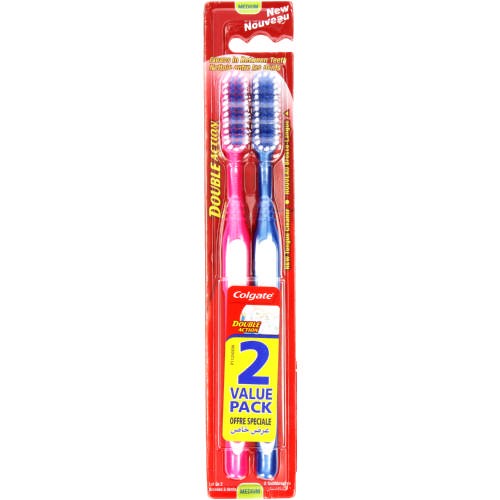 Zubní kartáček Colgate Double action Medium 2ks Papermax-cz