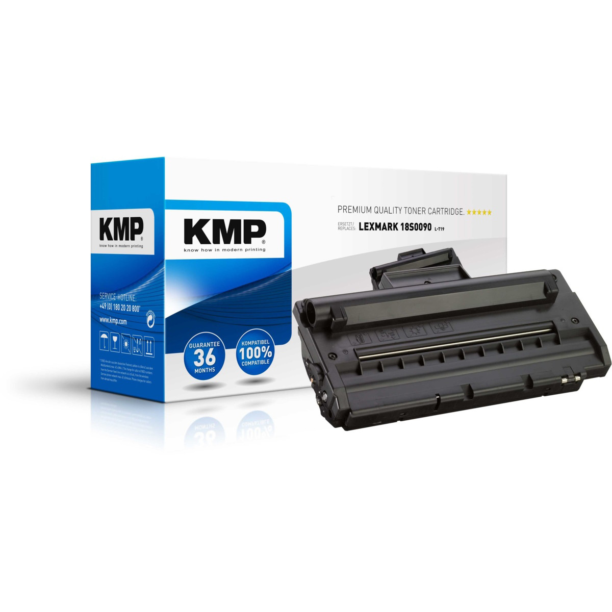 Kompatibilní KMP Toner Lexmark 18S0090