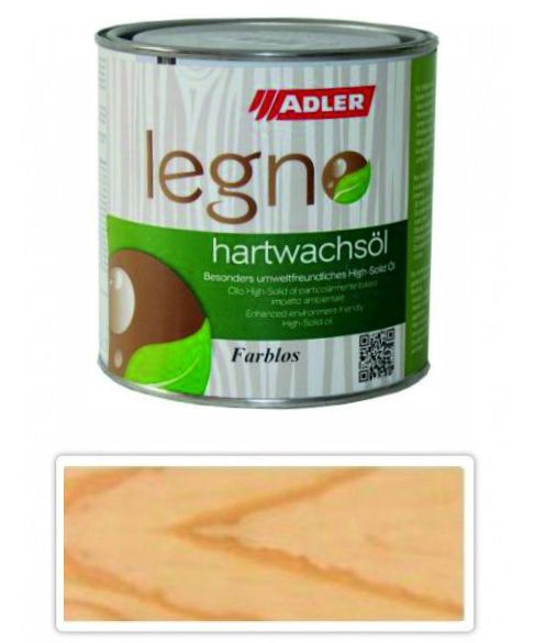 Adler Legno Hartwachsöl - tvrdovoskový olej 750ml Bezbarvý ADLER