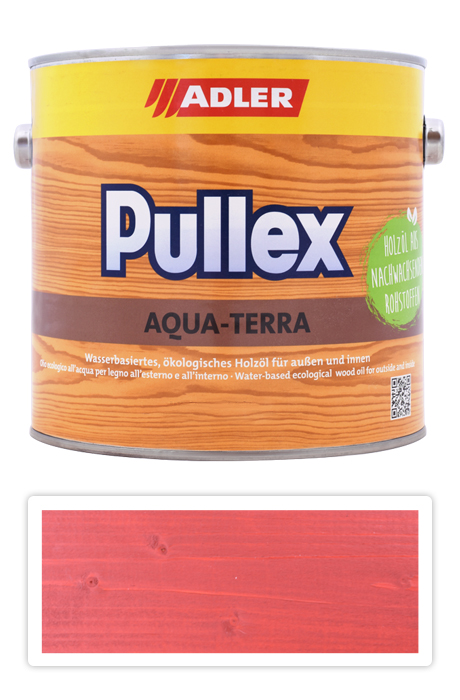 ADLER Pullex Aqua Terra - ekologický olej 2.5 l Červená RAL 3000 ADLER