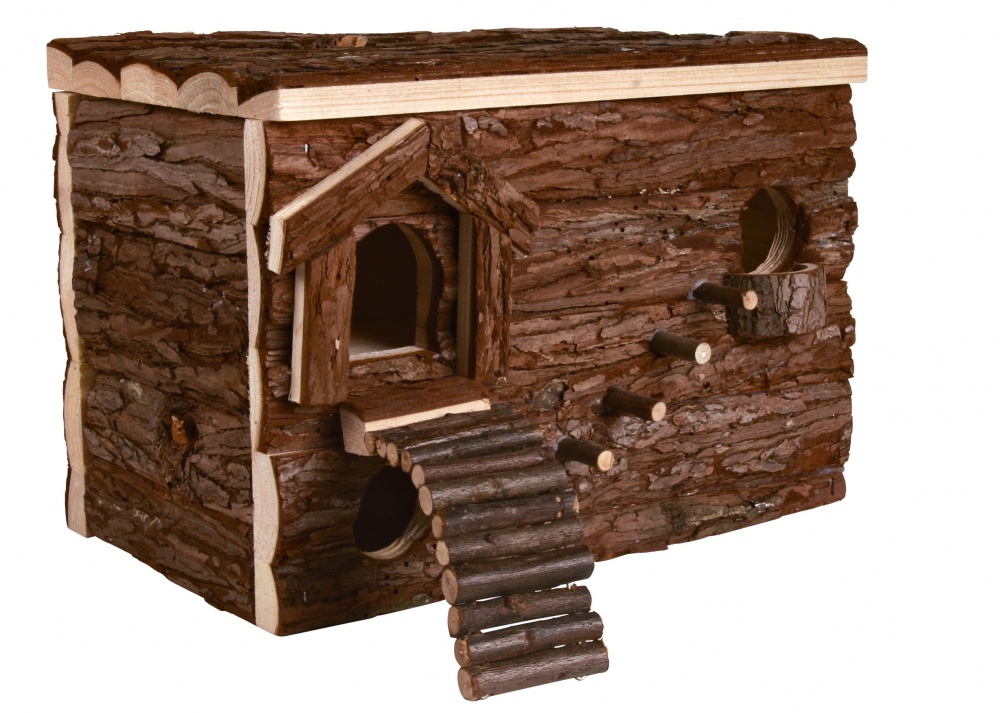 Natural living přírodní dř. domek hilke s jestličkami 40x23x32 cm eMazel-cz