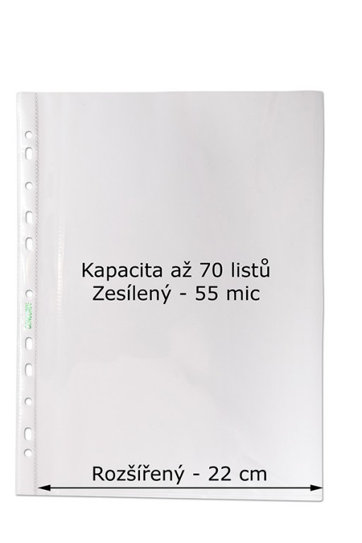 Obal A4+euro 100ks hladký rozšířený formát  235x305mm 55mic CONCORDE (A80000) Papermax-cz