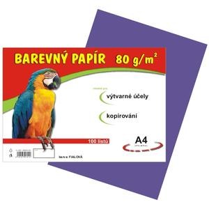 Papír barevný A4 100ks 80g fialový Papermax-cz