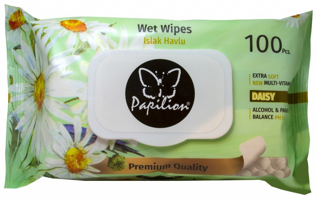 Ubrousky vlhčené 100ks Papilion Chamomile Papermax-cz