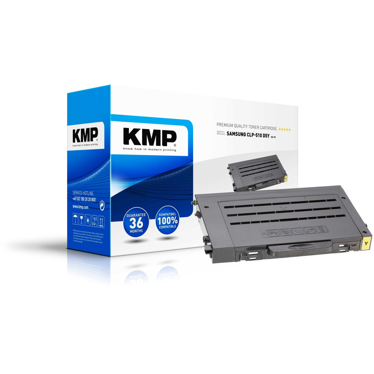 Kompatibilní KMP Toner Samsung CLP-510 D5Y