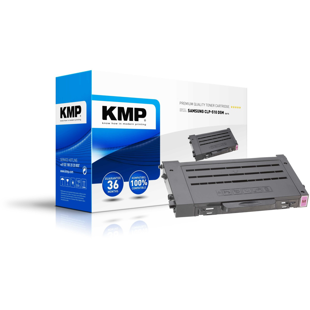 Kompatibilní KMP Toner Samsung CLP-510D5M