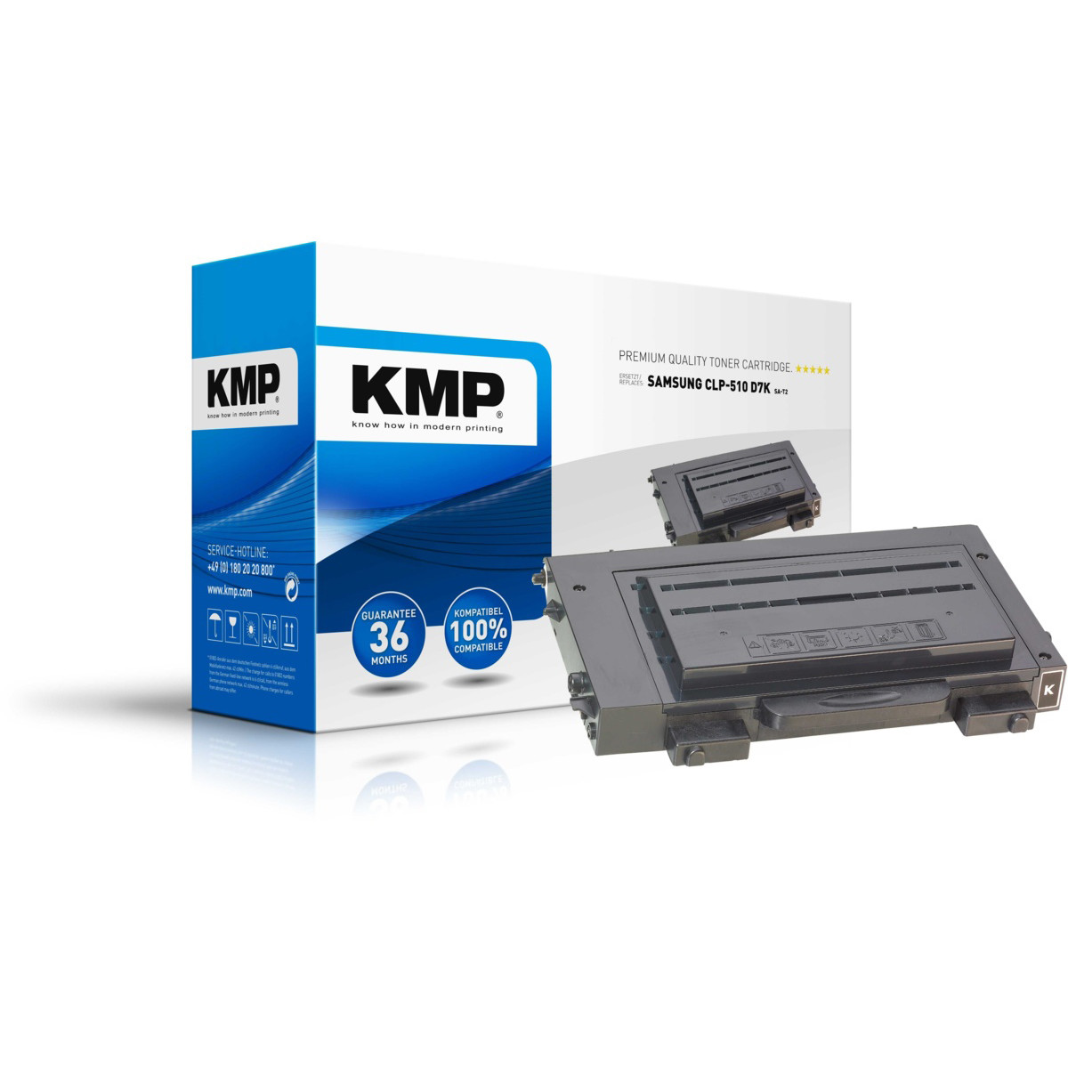 Kompatibilní KMP Toner Samsung CLP-510D7K