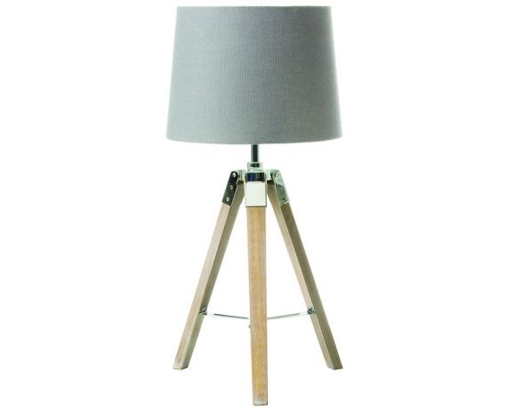 TEMPO KONDELA  šedá stolní lampa JADE TYP 2