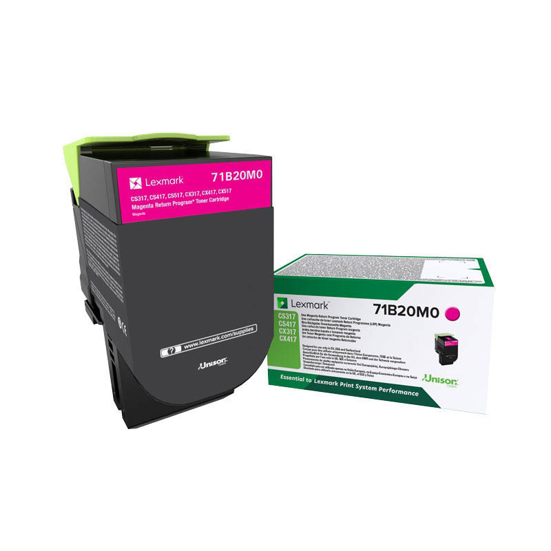 Toner Lexmark 71B20M0 - originální (Purpurový) Lexmark