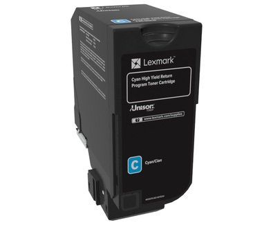 Toner Lexmark 74C2HC0 Return - originální (Azurový) Lexmark