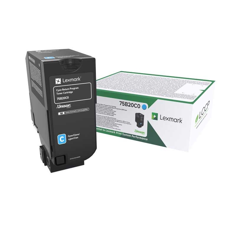 Toner Lexmark 75B20C0 - originální (Azurový) Lexmark