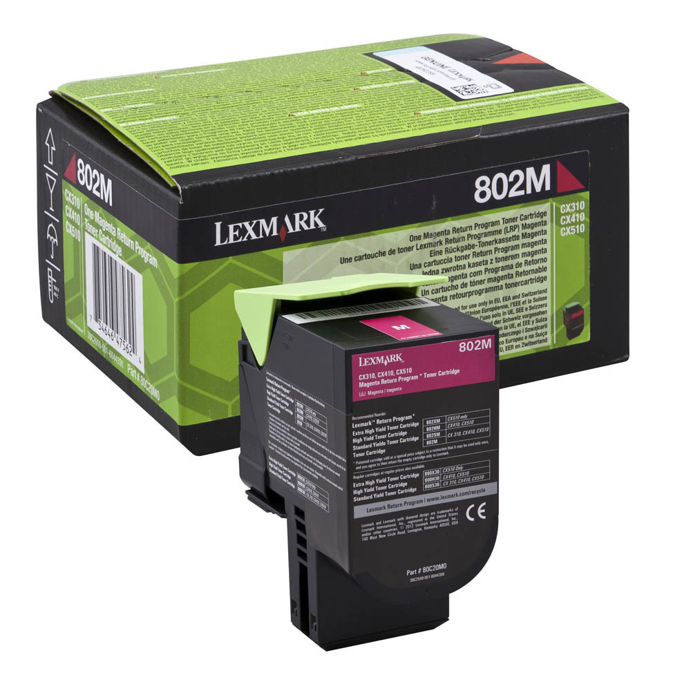 Toner Lexmark 802M Return