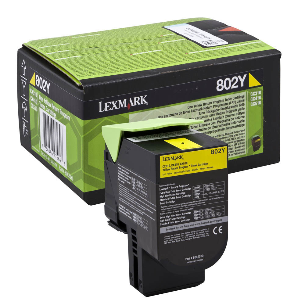 Toner Lexmark 802Y Return