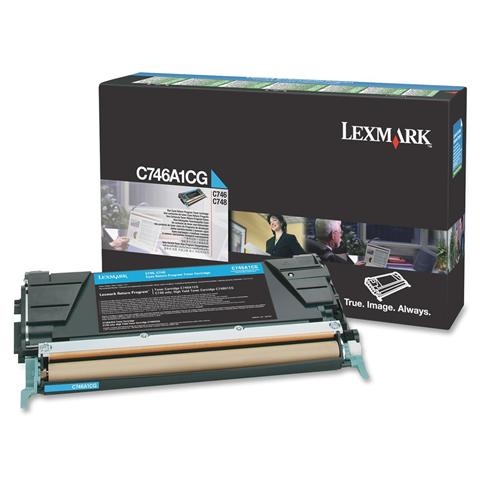 Toner Lexmark C746A1CG - originální (Azurový) Lexmark