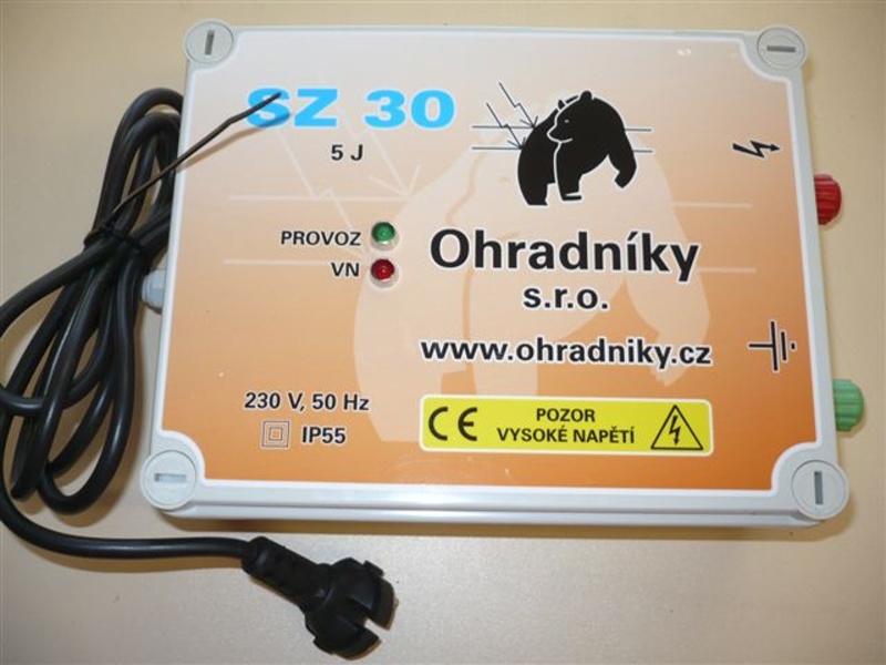 Zdroj impulsů pro elektrický ohradník síťový SZ 30