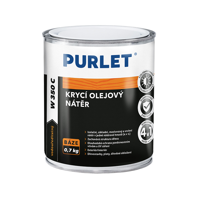 PURLET W350c krycí olejová barva 4kg Distrimo-cz