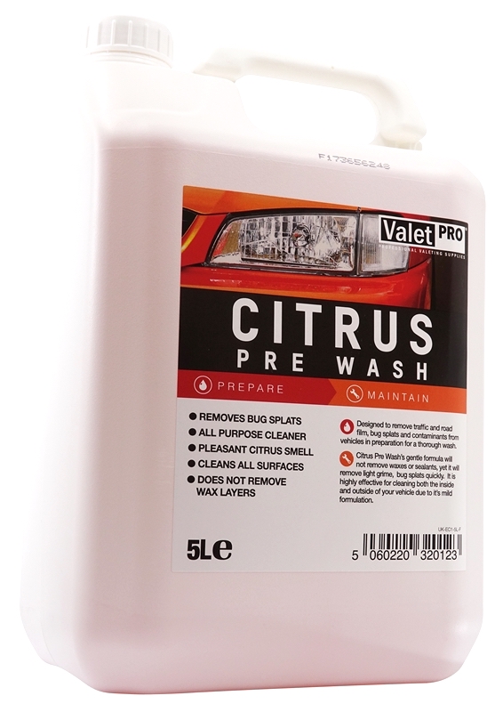 Odstraňovač hmyzu a špíny ValetPRO Citrus Pre Wash (5 L)ValetPRO