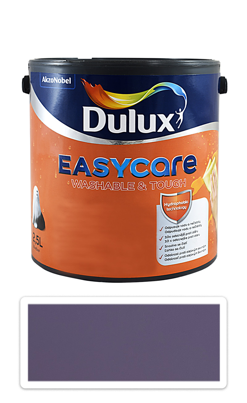 DULUX EasyCare - omyvatelná malířská barva do interiéru 2.5 l Šeřík DULUX