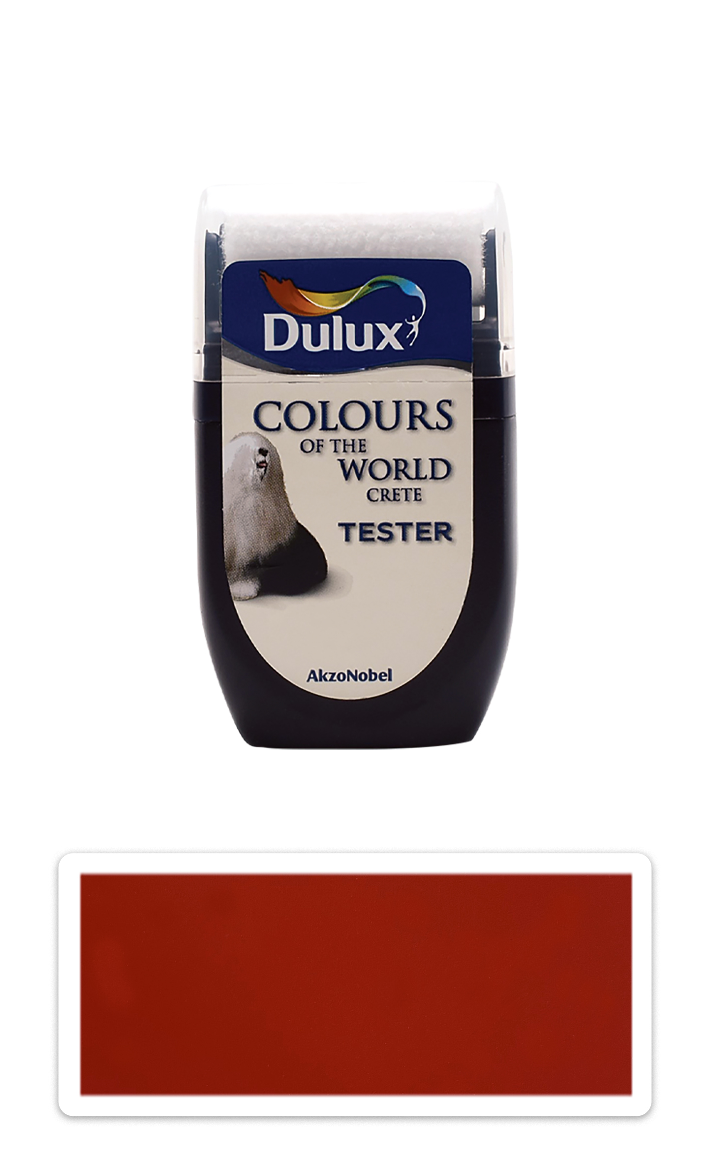 DULUX Colours of the World - matná krycí malířská barva 0.03 l Ohnivé flamenco vzorek DULUX