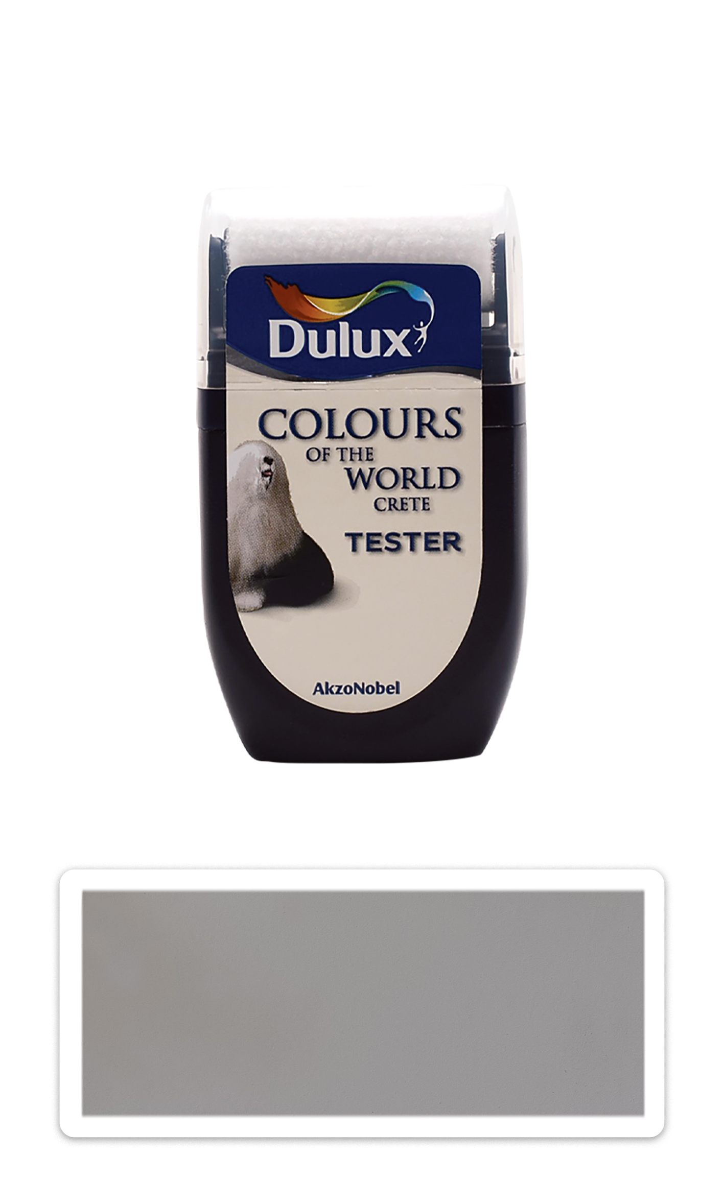 DULUX Colours of the World - matná krycí malířská barva 0.03 l Stříbrný led vzorek DULUX