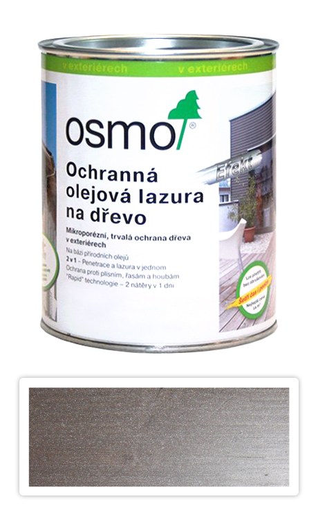 OSMO Ochranná olejová lazura Efekt 0.75 l Akát stříbrný 1140 OSMO