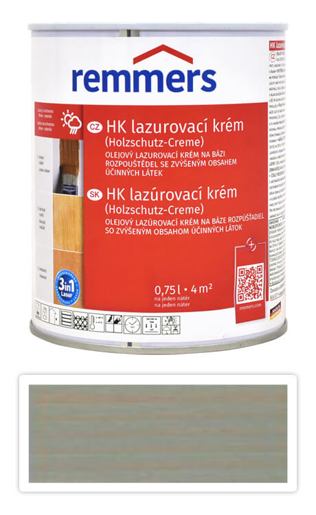 REMMERS HK lazurovací krém 0.75 l Stříbrnošedý Remmers