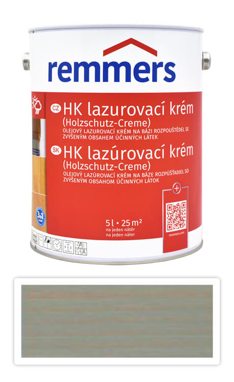 REMMERS HK lazurovací krém 5 l Stříbrnošedý Remmers