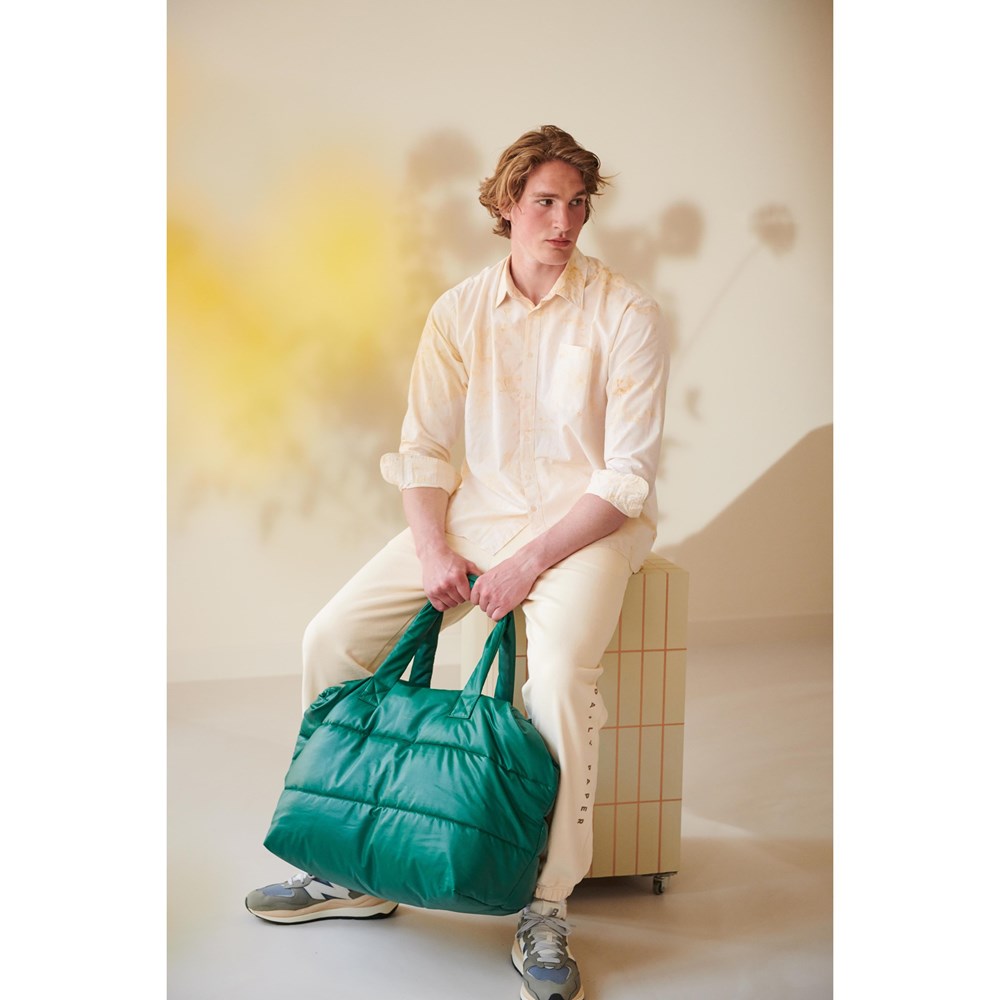 RILLA Camill // big puffy weekend bag Tinne+Mia // aventurine RILLA