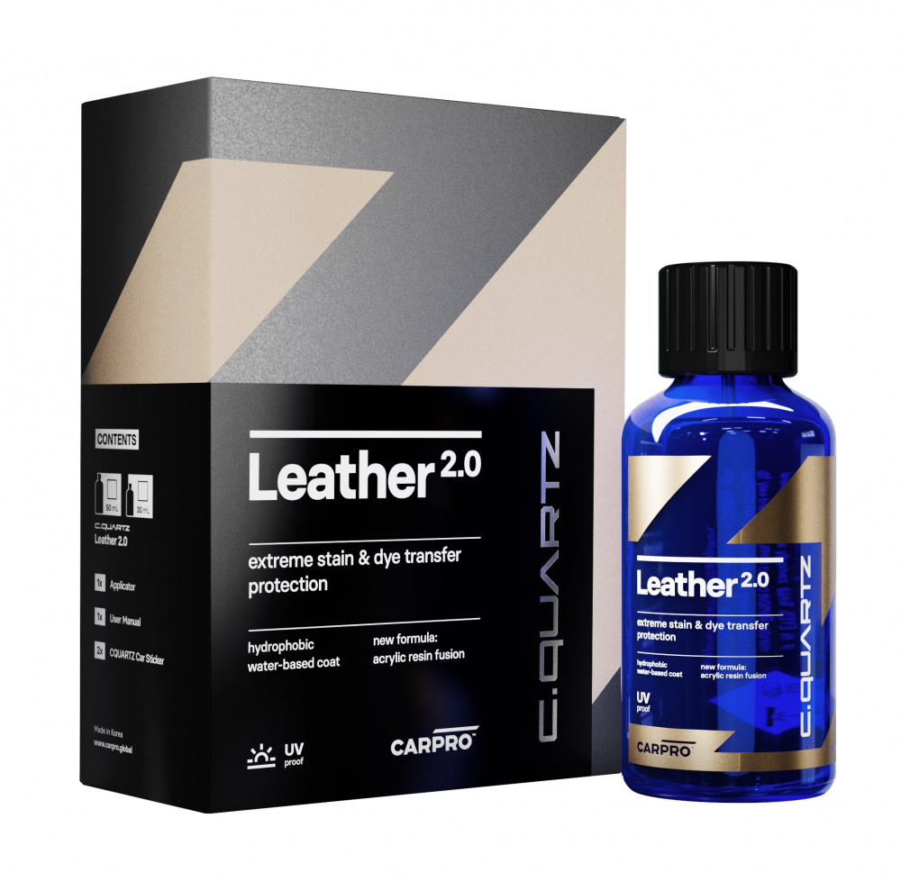 Keramická ochrana koženého čalounění CARPRO C.QUARTZ Leather 2.0 (50 ml)CARPRO