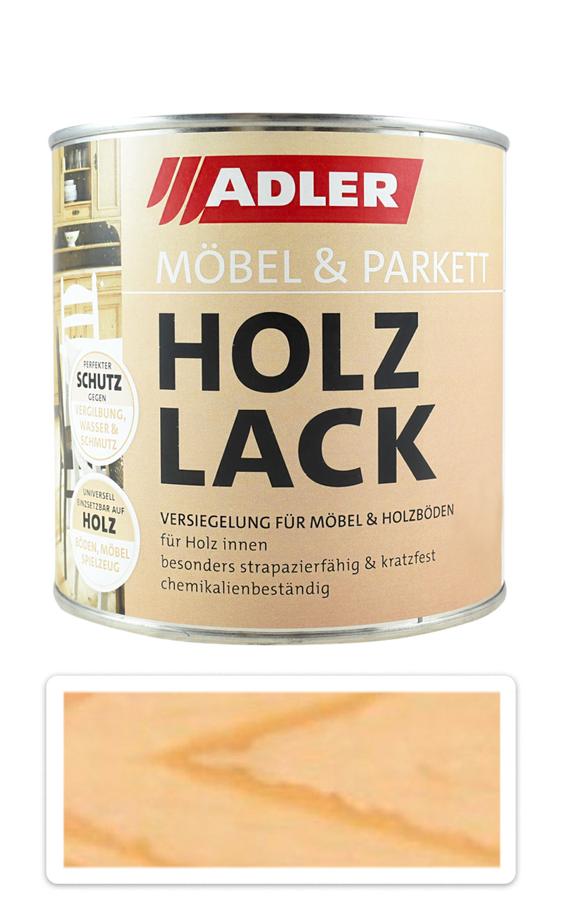 ADLER Holzlack - vodou ředitelný lak 0.75 l Lesklý ADLER