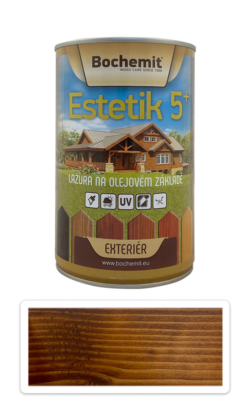 BOCHEMIT Estetik 5+ olejová lazura 1 l Teak BOCHEMIT