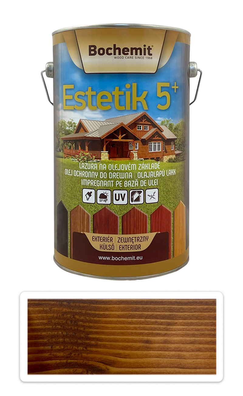 BOCHEMIT Estetik 5+ olejová lazura 5 l Teak BOCHEMIT