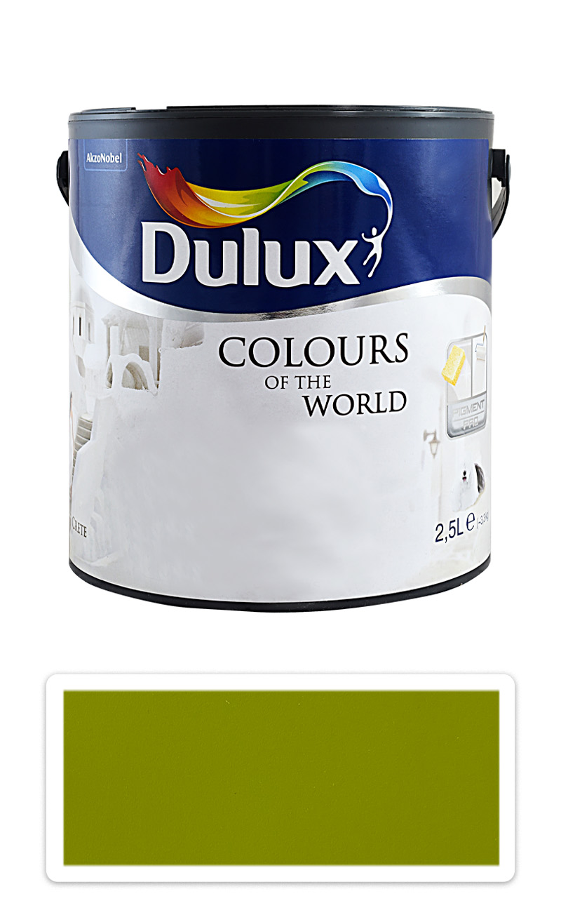 DULUX Colours of the World - matná krycí malířská barva do interiéru 2.5 l Zelené terasy DULUX